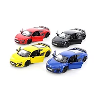 Diecast Audi Car R8 1:38 Pullback Race Track Toys Single Assorted (Random Pick)