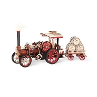 3D Wooden Puzzle DIY Steam Engine