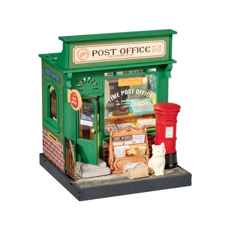 3D Wooden Puzzle DIY Century Post Office