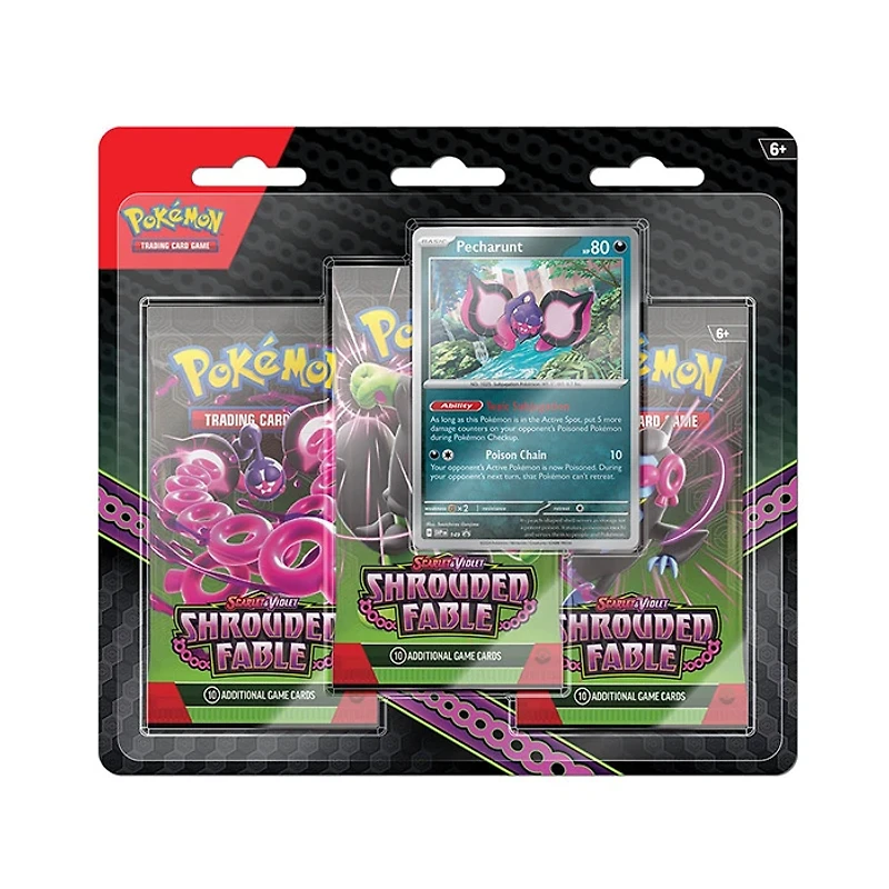 Pokemon Scarlet and Violet 6.5 Shrouded Fable 3 Pack Blister