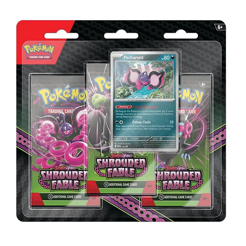 Pokemon Scarlet and Violet 6.5 Shrouded Fable 3 Pack Blister