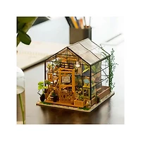 3D Wooden Puzzle Cathy’s Flower House with Display Case
