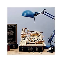 3D Wooden Puzzle Mechanical Marble Parkour with Display Case
