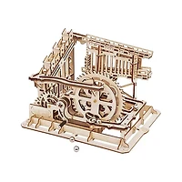 3D Wooden Puzzle Mechanical Marble Squad with Display Case