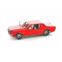 Fascination 1965 Ford Red Mustang Coupe Metal Earth 3D Model Kit