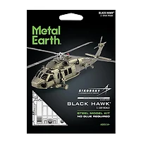 Fascination Metal Earth UH 60 Black Hawk Helicopter 3D Model Kit