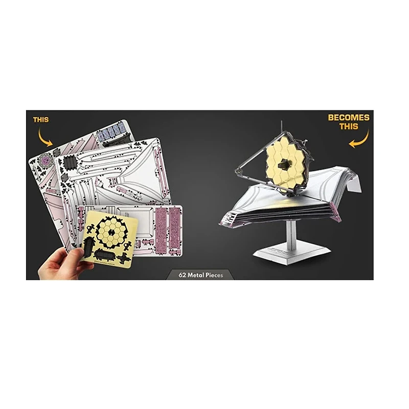 Fascination Metal Earth James Webb Space Telescope 3D Model Kit