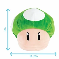 Tomy Mocchi Super Mario Green Mushroom Mega Plush 15 Inch