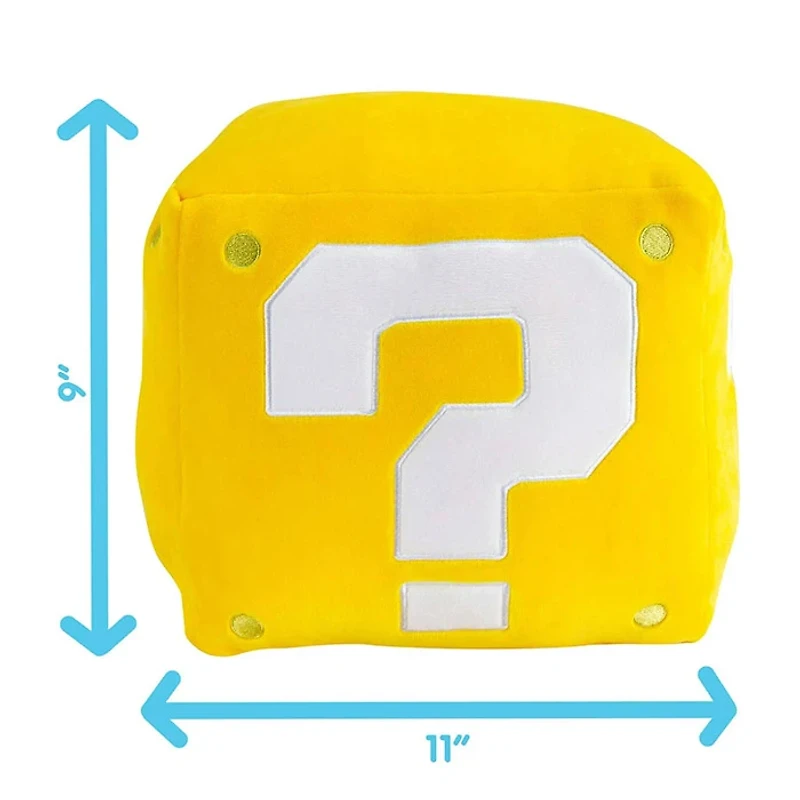 TOMY Plush Mocchi Nintendo Super Mario Question Block Mega 9 Inch Toy