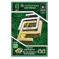 Hanayama Cast A And A Metal Brainteaser Puzzle Level 2 For Age 12 Plus