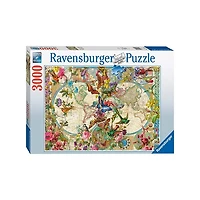 Ravensburger Flora and Fauna World Map – 3000 Pieces