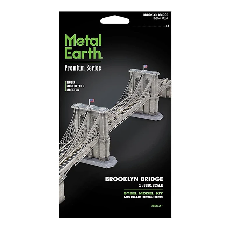 Metal Earth Brooklyn Bridge Premium Series 3D Model Kit