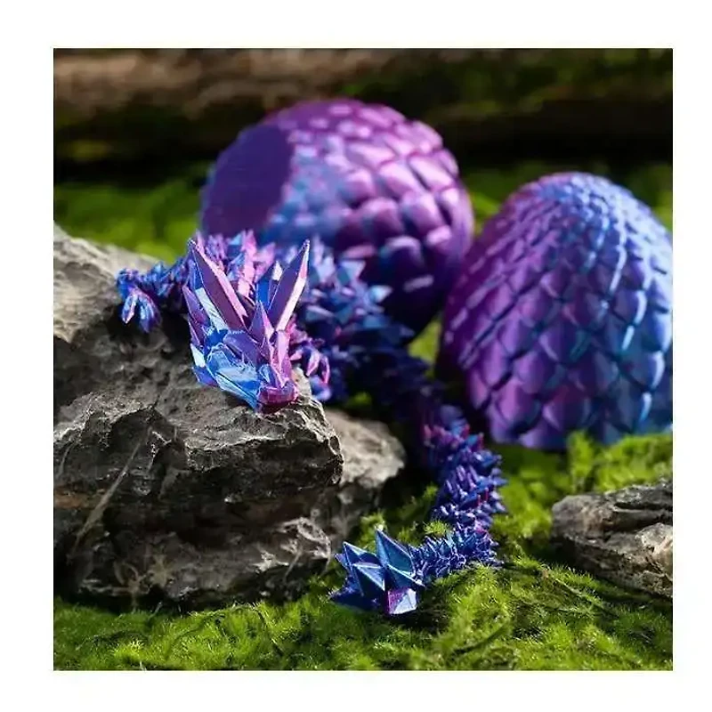 3D Dragon Egg Articulated Crystal Multi Color 11 Inch Assorted (Random Pick)