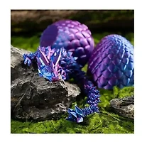3D Dragon Egg Articulated Crystal Multi Color 11 Inch Assorted (Random Pick)