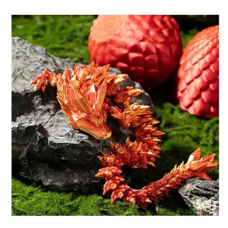 3D Dragon Egg Articulated Crystal Multi Color 11 Inch Assorted (Random Pick)