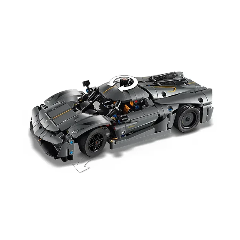 LegoTechnic Koenigsegg Jesko Absolut Grey Hypercar – 801 Pieces