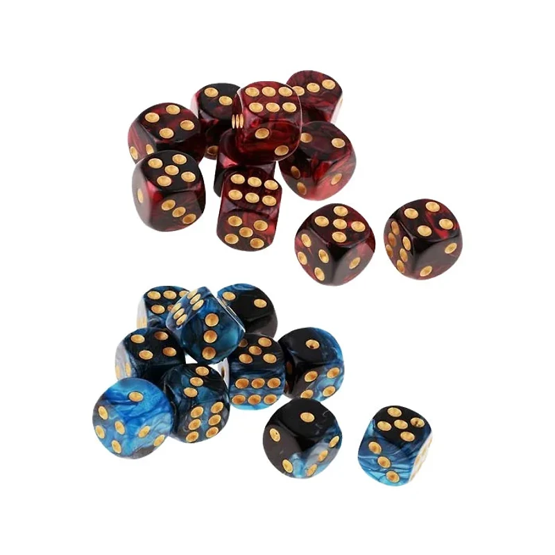 Tradeopia D6 Dice 12 Piece Sets Assorted Colors (Random Pick)