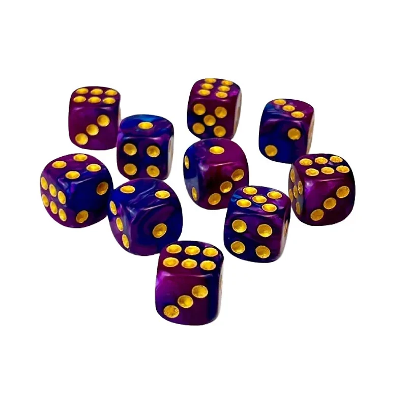 Tradeopia D6 Dice 12 Piece Sets Assorted Colors (Random Pick)