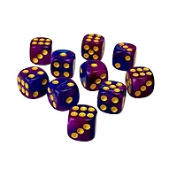 Tradeopia D6 Dice 12 Piece Sets Assorted Colors (Random Pick)