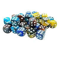 Tradeopia D6 Dice 12 Piece Sets Assorted Colors (Random Pick)