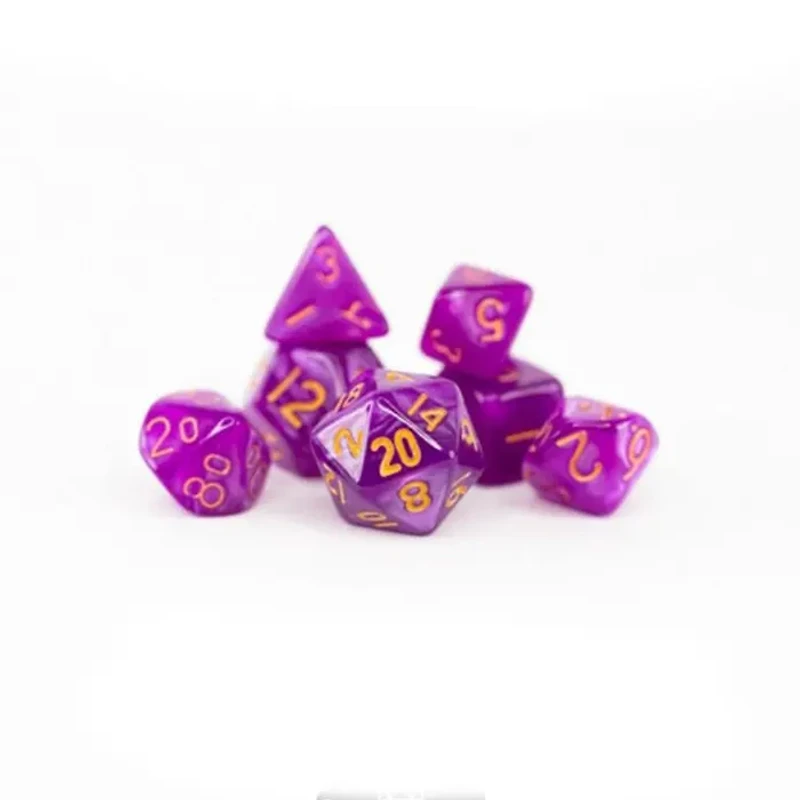 Tradeopia D&D Mini Dice 7 Piece Sets Assorted Colors (Random Pick)