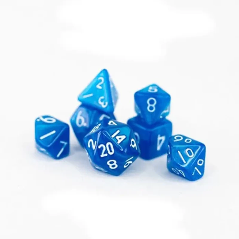 Tradeopia D&D Mini Dice 7 Piece Sets Assorted Colors (Random Pick)