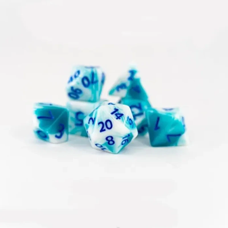 Tradeopia D&D Mini Dice 7 Piece Sets Assorted Colors (Random Pick)