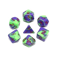 Tradeopia D&D Mini Dice 7 Piece Sets Assorted Colors (Random Pick)