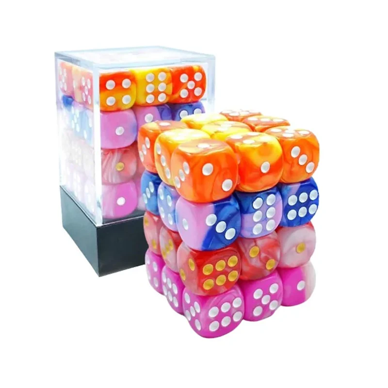 Tradeopia D6 Dice 36 Piece Sets Assorted Colors (Random Pick)