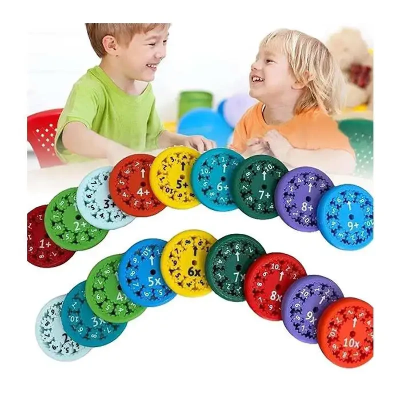 Fidget Spinners Math Assorted colours 9 Pieces (Random Pick)