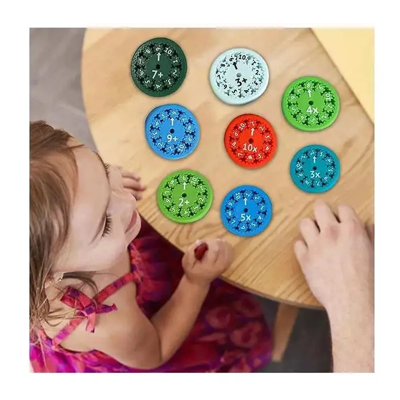 Fidget Spinners Math Assorted colours 9 Pieces (Random Pick)