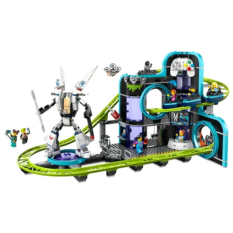 LEGO City Robot World Roller Coaster Park Building Toy Set 986 Pieces