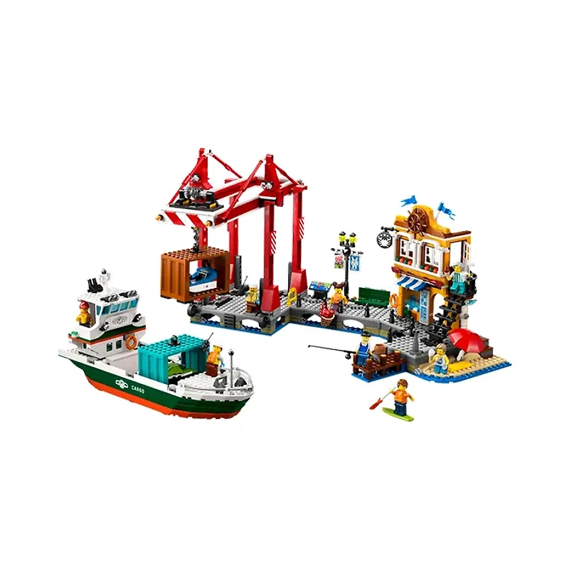 LEGO City Seaside Harbor with Cargo Ship 1226 Pieces