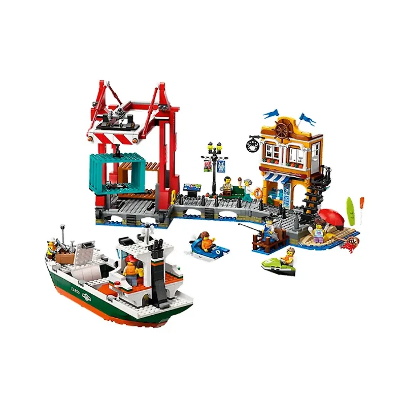 LEGO City Seaside Harbor with Cargo Ship 1226 Pieces