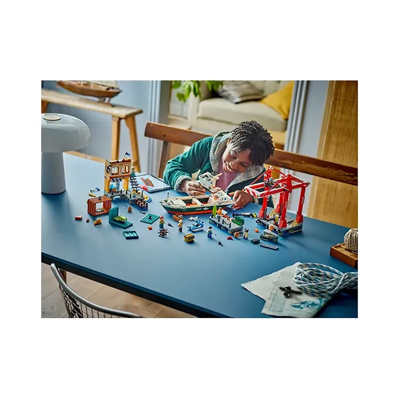 LEGO City Seaside Harbor with Cargo Ship 1226 Pieces