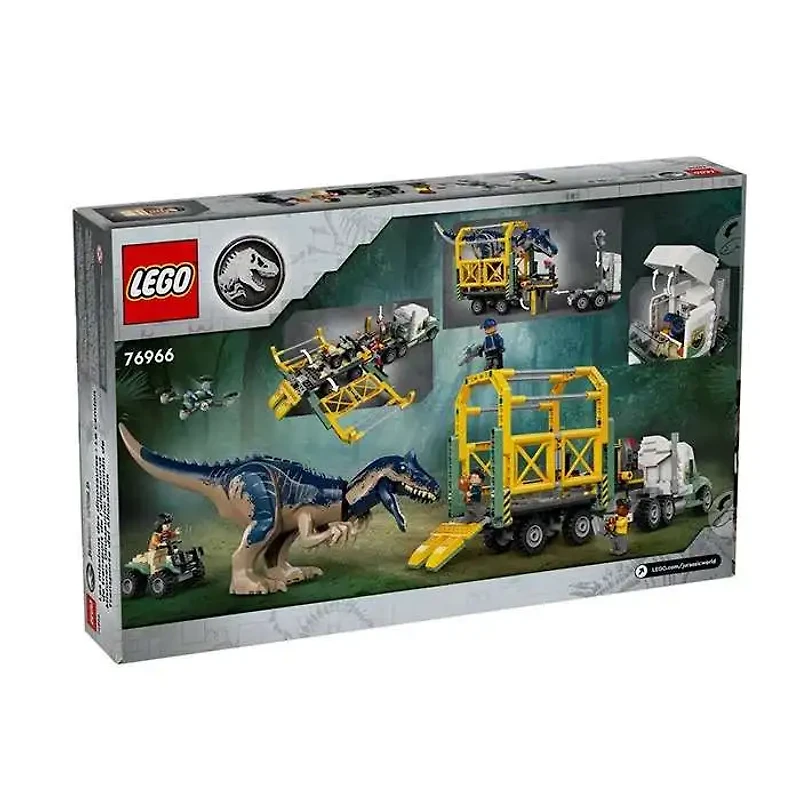 LEGO Jurassic World Dinosaur Missions Allosaurus Transport Truck Toy 588 Pieces
