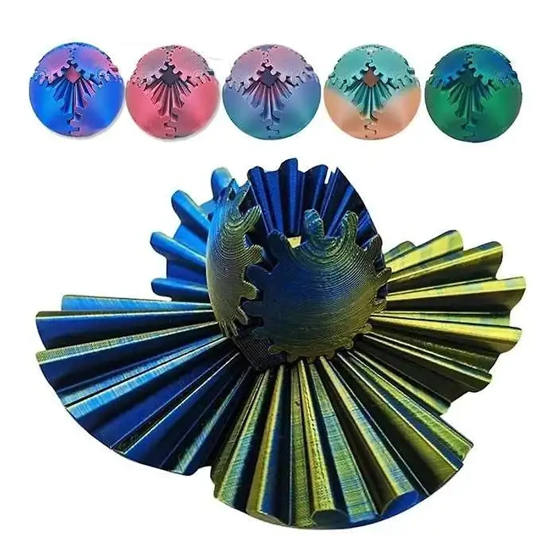 3D Printed Gear Puzzle Ball Fidget Assorted (Random Pick)