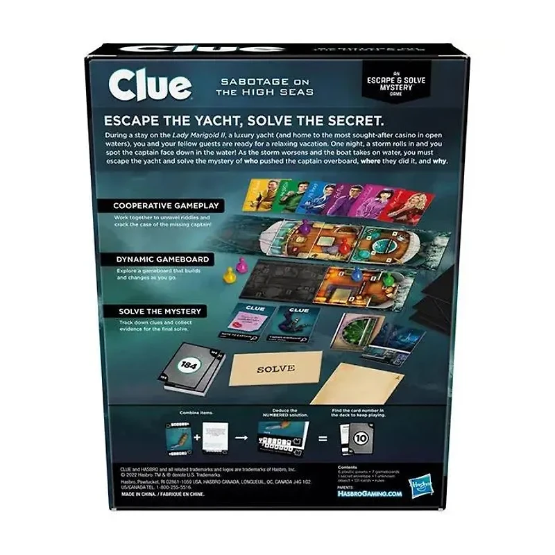 Clue Sabotage On The High Seas An Escape & Solve Mystery Game