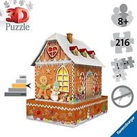Ravensburger Christmas Gingerbread House 3D 216 Pieces Jigsaw Puzzle