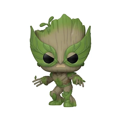 Funko Pop! Movies Marvel We Are Groot: Groot as Wolverine