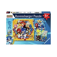 Ravensburger Sonic The Hedgehog 49 Pieces Set Of 3 Jigsaw Puzzle