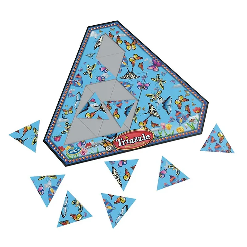ThinkFun Triazzles Butterflies Brain Puzzle