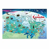 Cobble Hill Map Of Canada Puzzle 48 Pieces