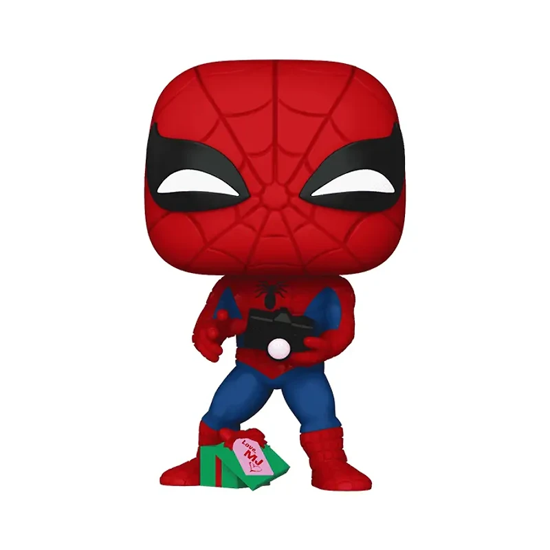 Funko Pop! Marvel Spider Man with Gift