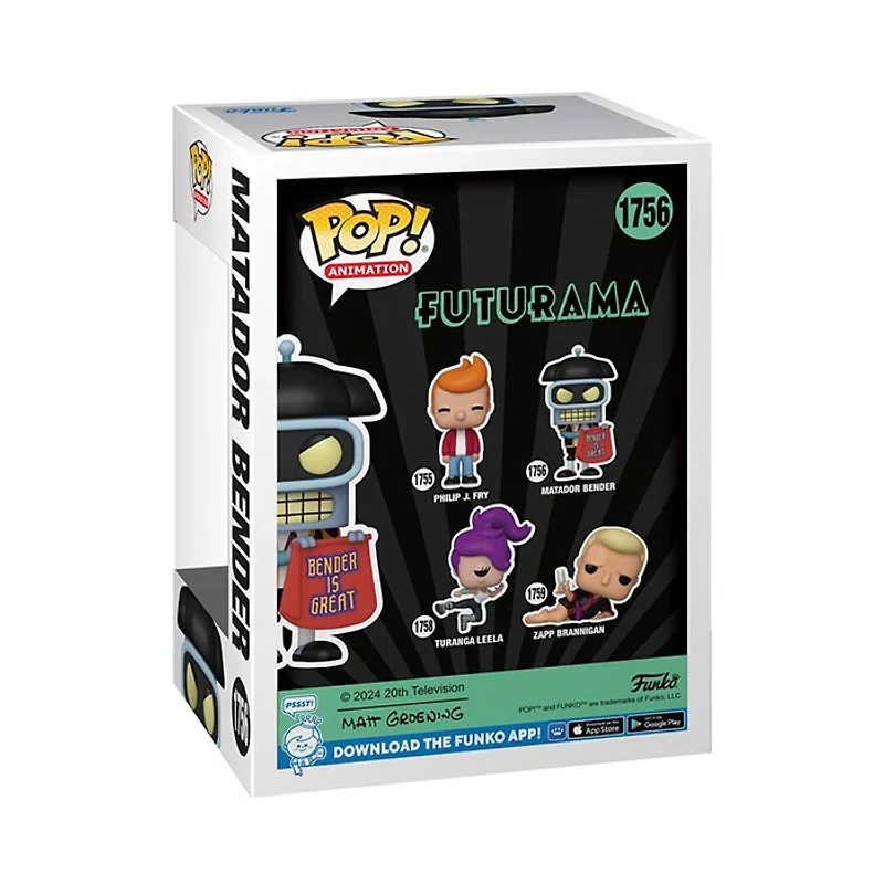 Funko Pop! Animation Futurama Matador Bender