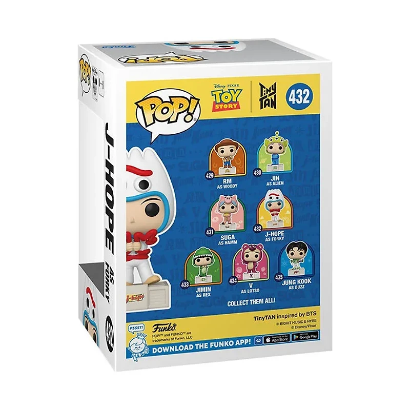 Funko Pop! Disney Pixar Toy Story Tiny Tan J-Hope As Forky