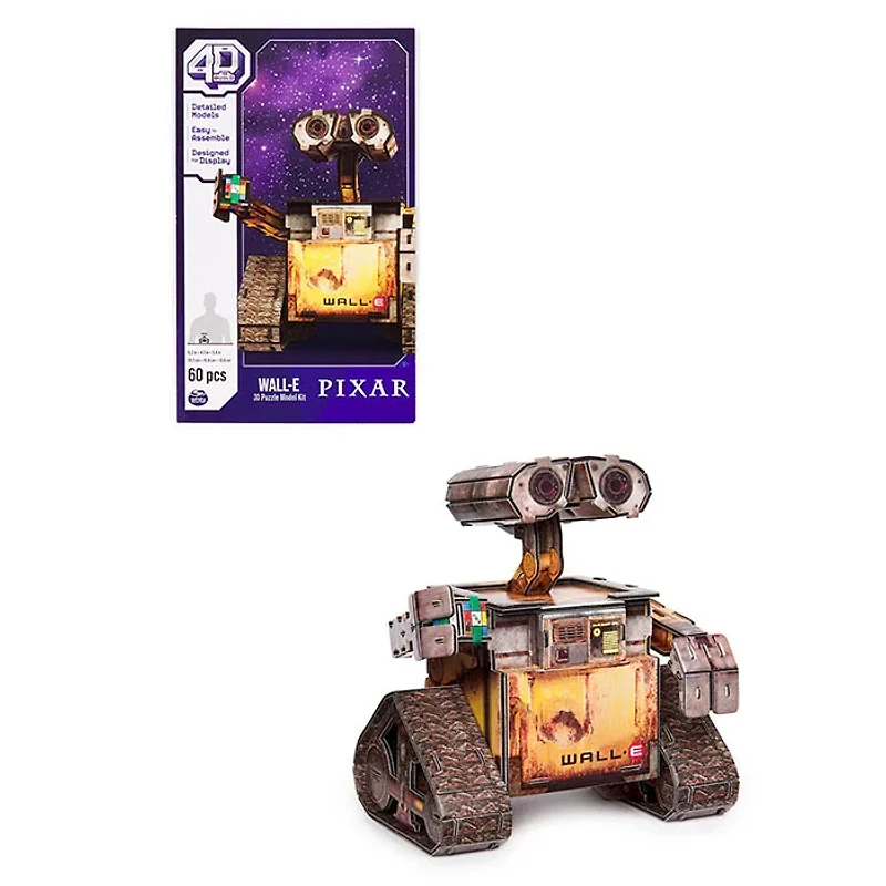 Spin Master 4D Build Disney Pixar Wall E 3D Puzzle 60 Pieces