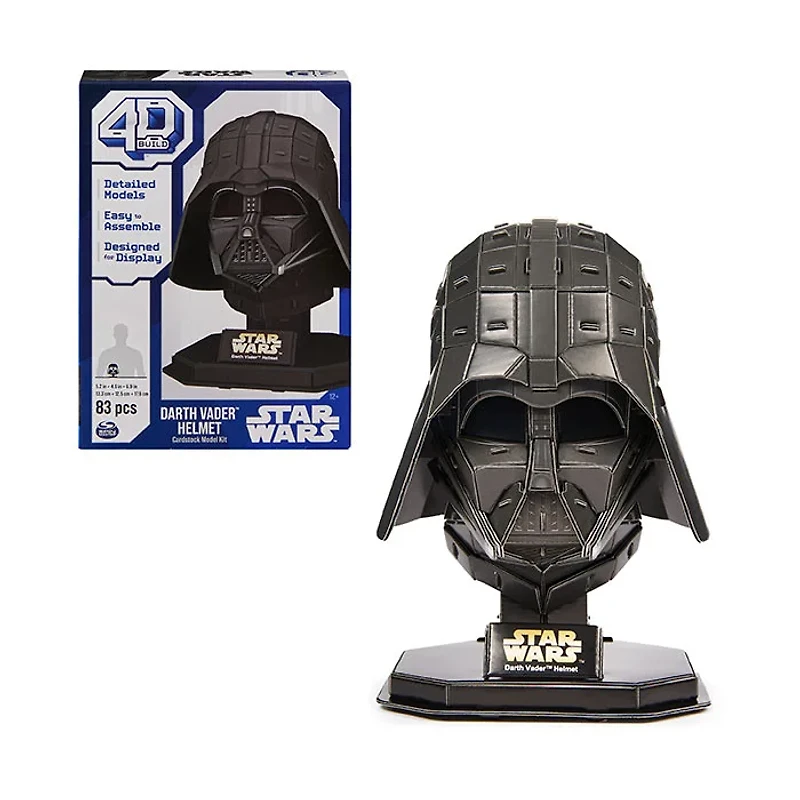Spin Master 4D Build Star Wars Darth Vader 3D Puzzle 83 Pieces