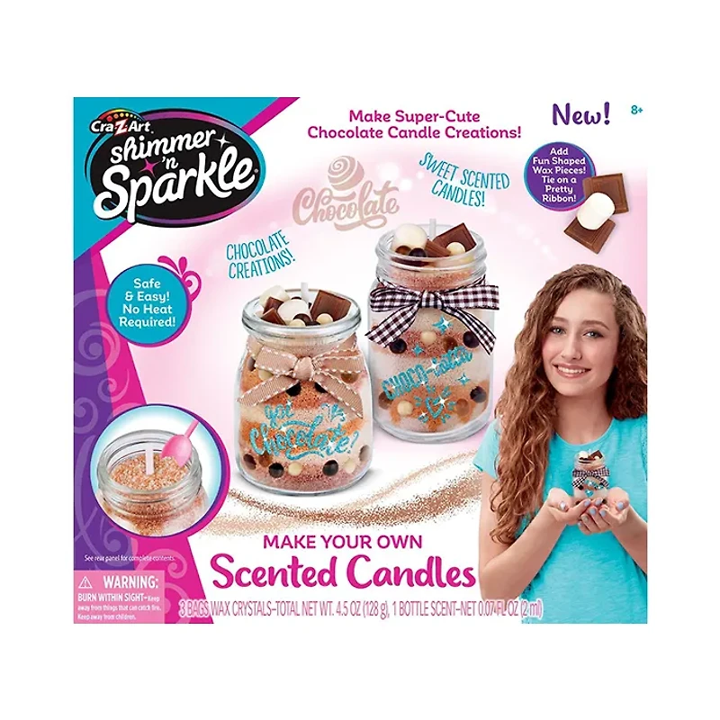 Cra Z Art Shimmer N Sparkle Make Your Own Scented Candles Chocolate