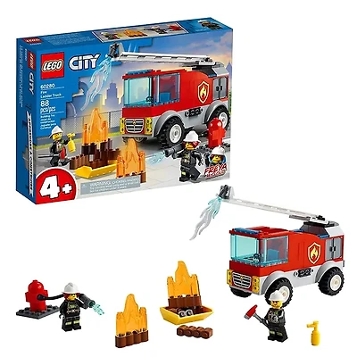 LEGO City Fire Ladder Truck 82 Pieces